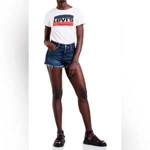 Levi's Women's 32317-0038 501 Short Short, Color:Blue (Echo Park 0038) Size: W29